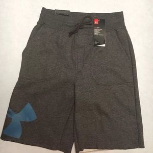 Fleece Workout Under Armour Shorts Gray Size Small